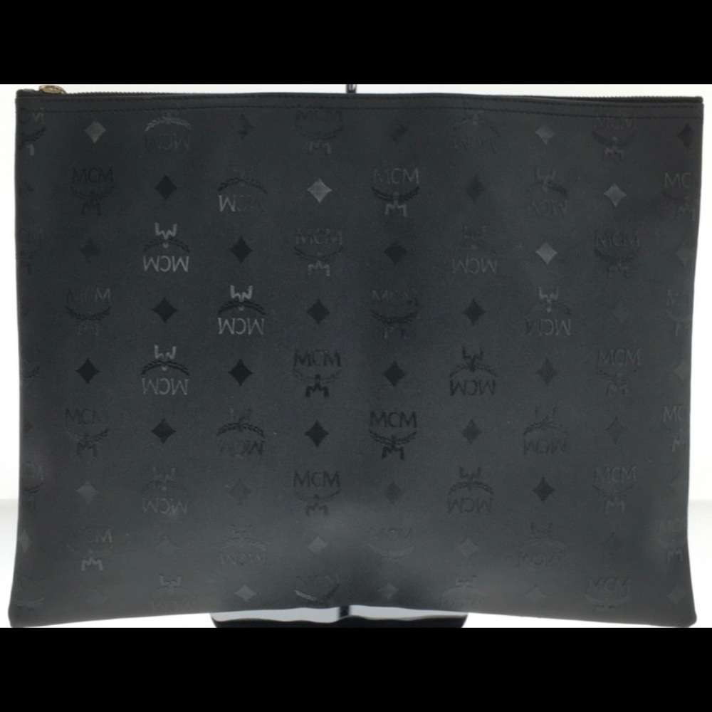 Vintage M.C.M./Black Nylon Clutch Pouch